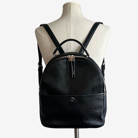 Other - Black Kate Spade New York Pebbled Leather Polly Medium Backpack